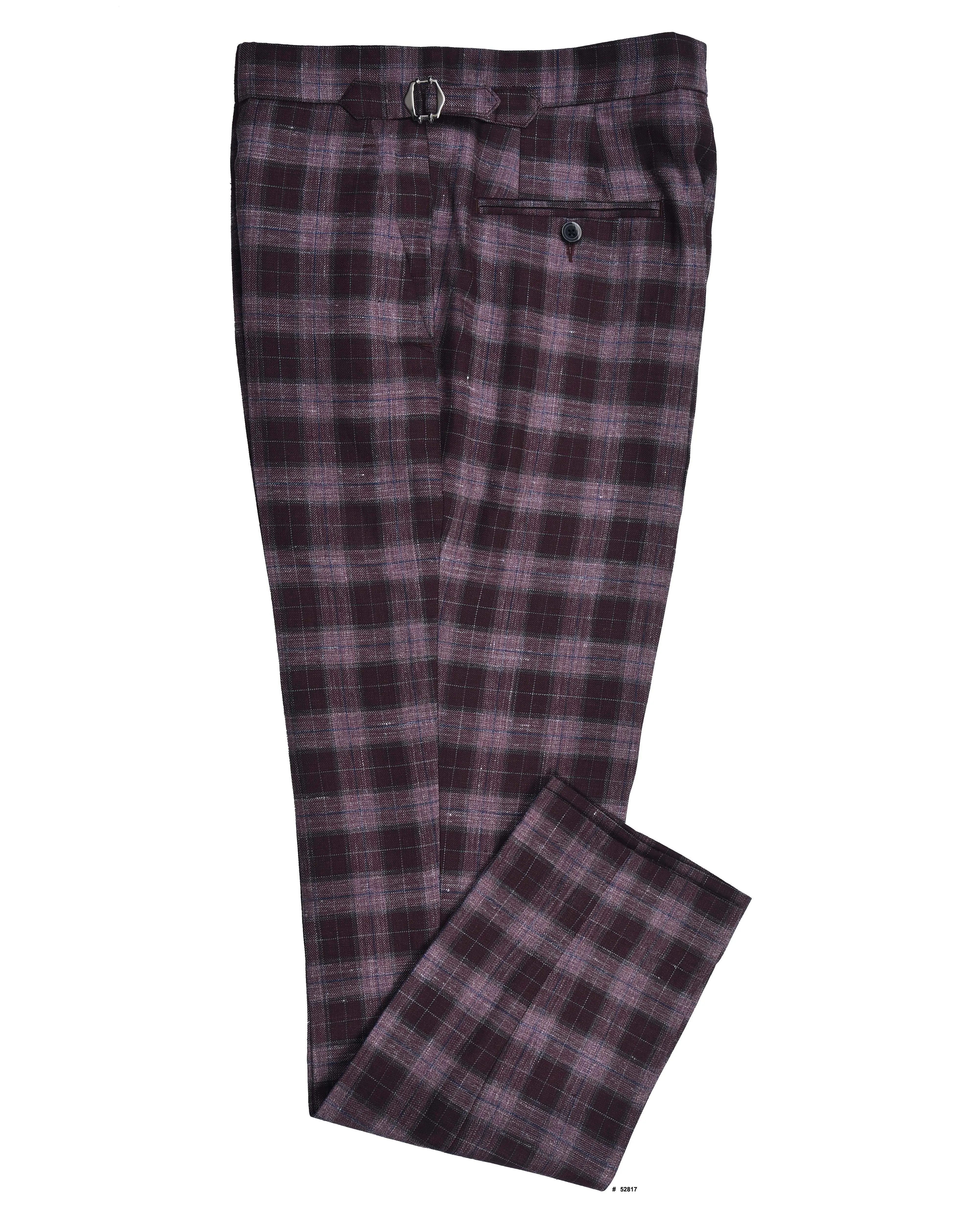 Breath Friendly Ripstop Reinforcement EThomas Voilet Silver Mulberry Tartan Plaid