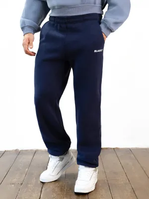 Italic Relaxed Sweatpants - Navy ReinforcedSeams Comfortable Fashion
