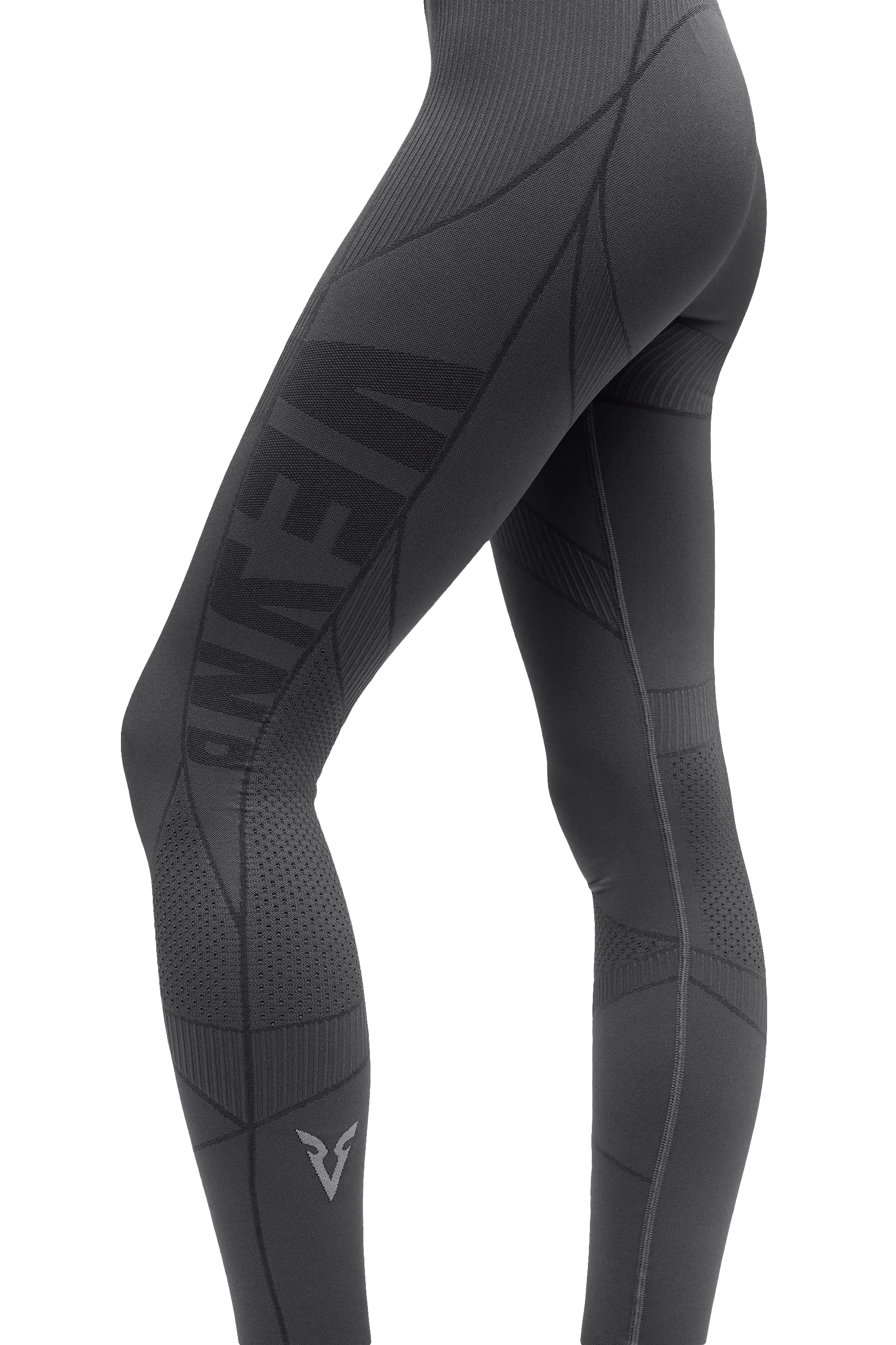 Breathable fabric LEGGINGS SEAMLESS - Dark Gray