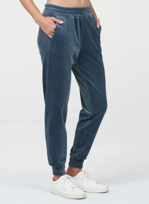 Rayon drape Abrasion Resistant Fabric Rib Velour Jogger