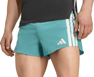 Flexible Fabric Low Profile Closure System adidas Adizero Gel Pocket 3 Inch Mens Running Shorts - Green