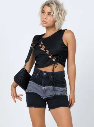 Fairy Core The Ragged Priest Infringement Shorts Charcoal