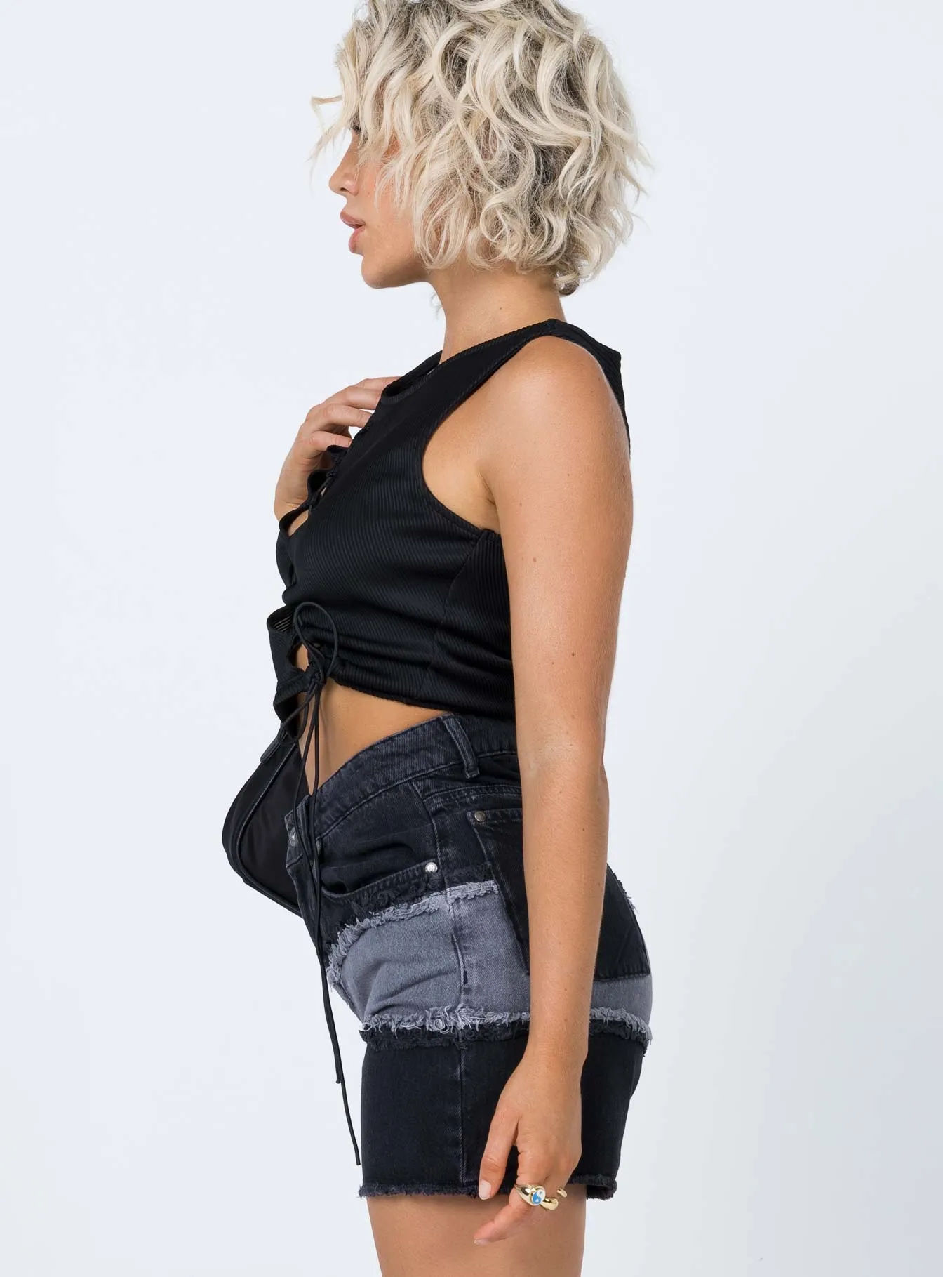 The Ragged Priest Infringement Shorts Charcoal Heart Soul SeamlessTransition