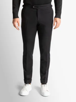 Argenta Flannel Black Trousers Soft Touch