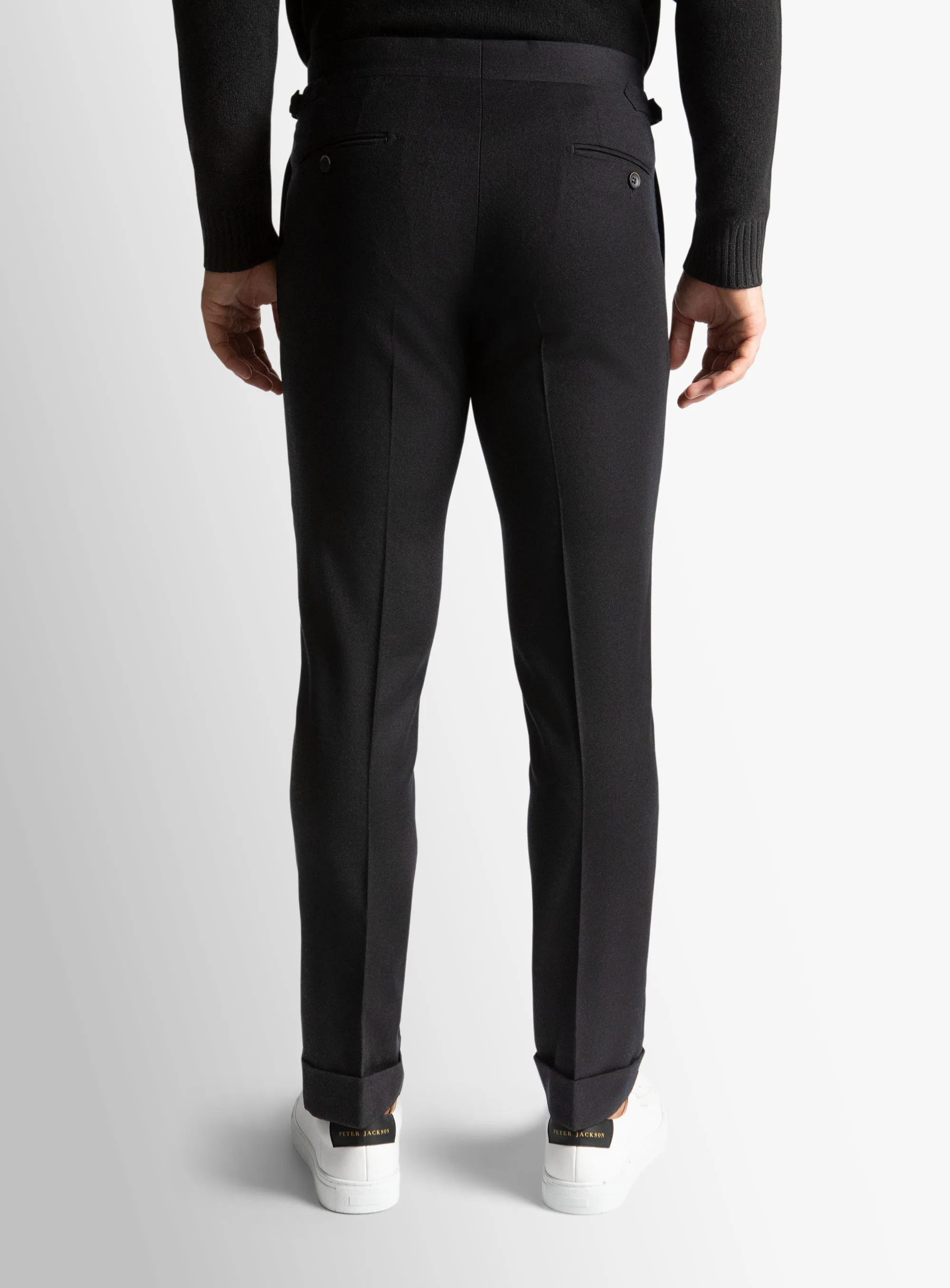 AllDayCompression Performance Fit Argenta Flannel Black Trousers