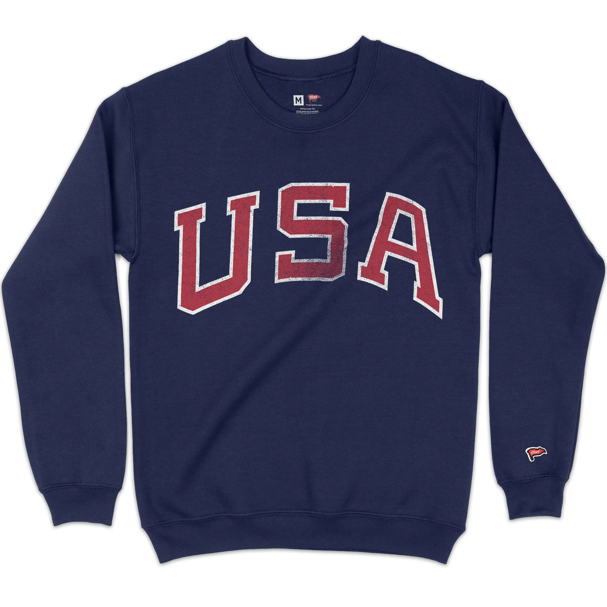 Workout Warmup Flexible Hood 1964 USA Crewneck