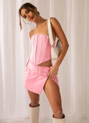 Fay Mini Skirt - Blossom Bow-Detail