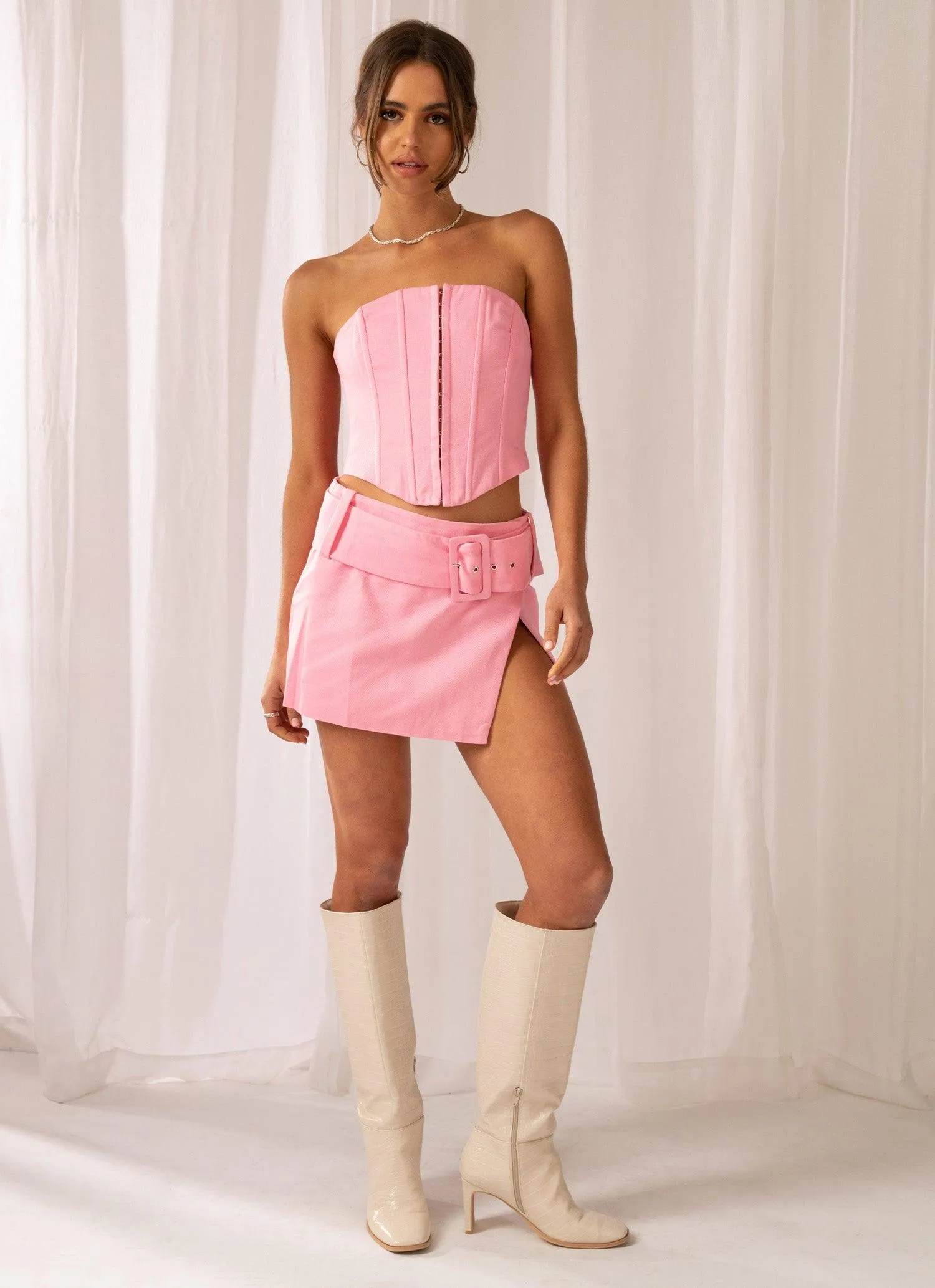 Fresh Fit Chic and Simple Fay Mini Skirt - Blossom