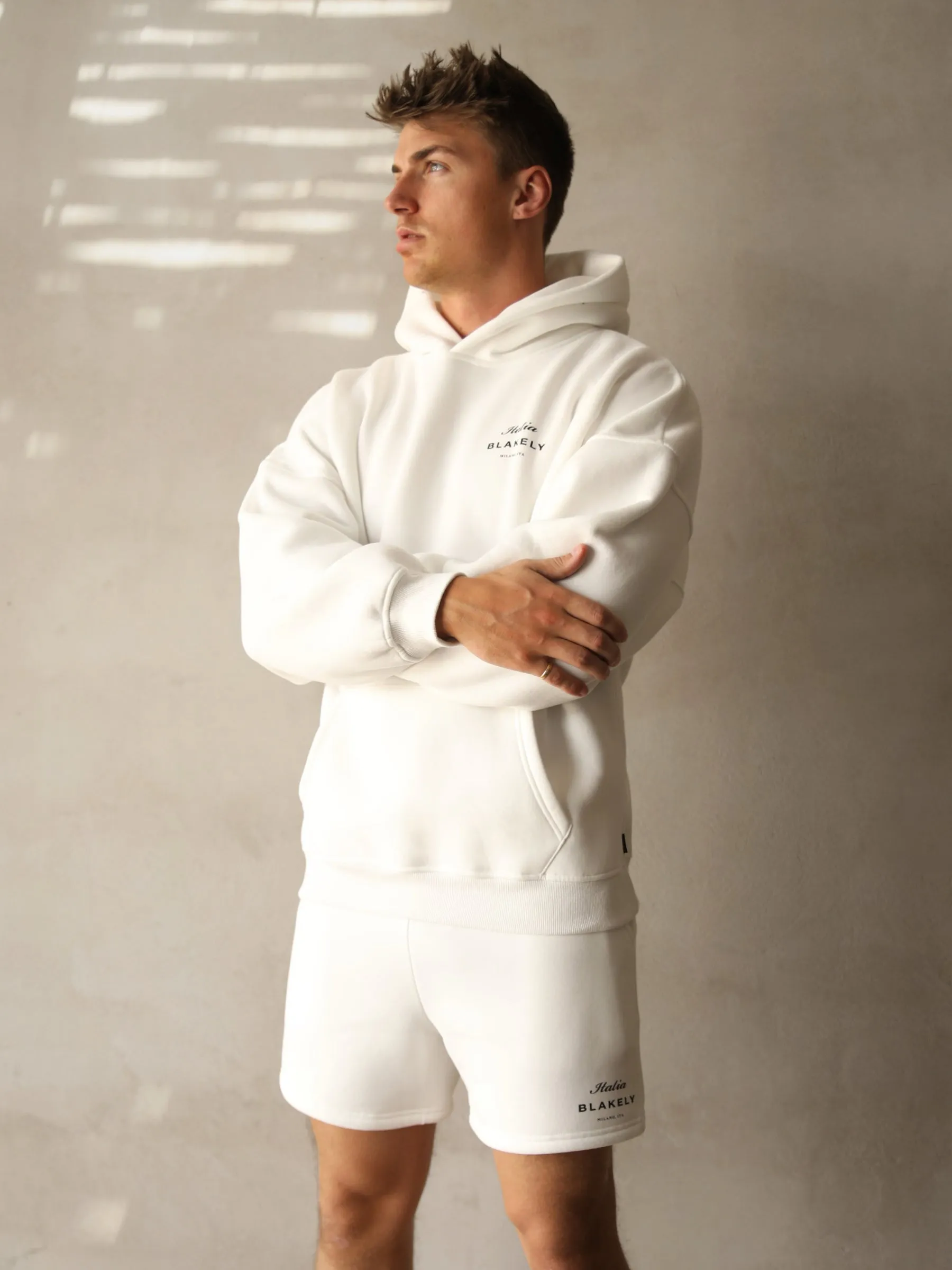 Sustainable Manufacturing Italia Relaxed Hoodie - Flat White