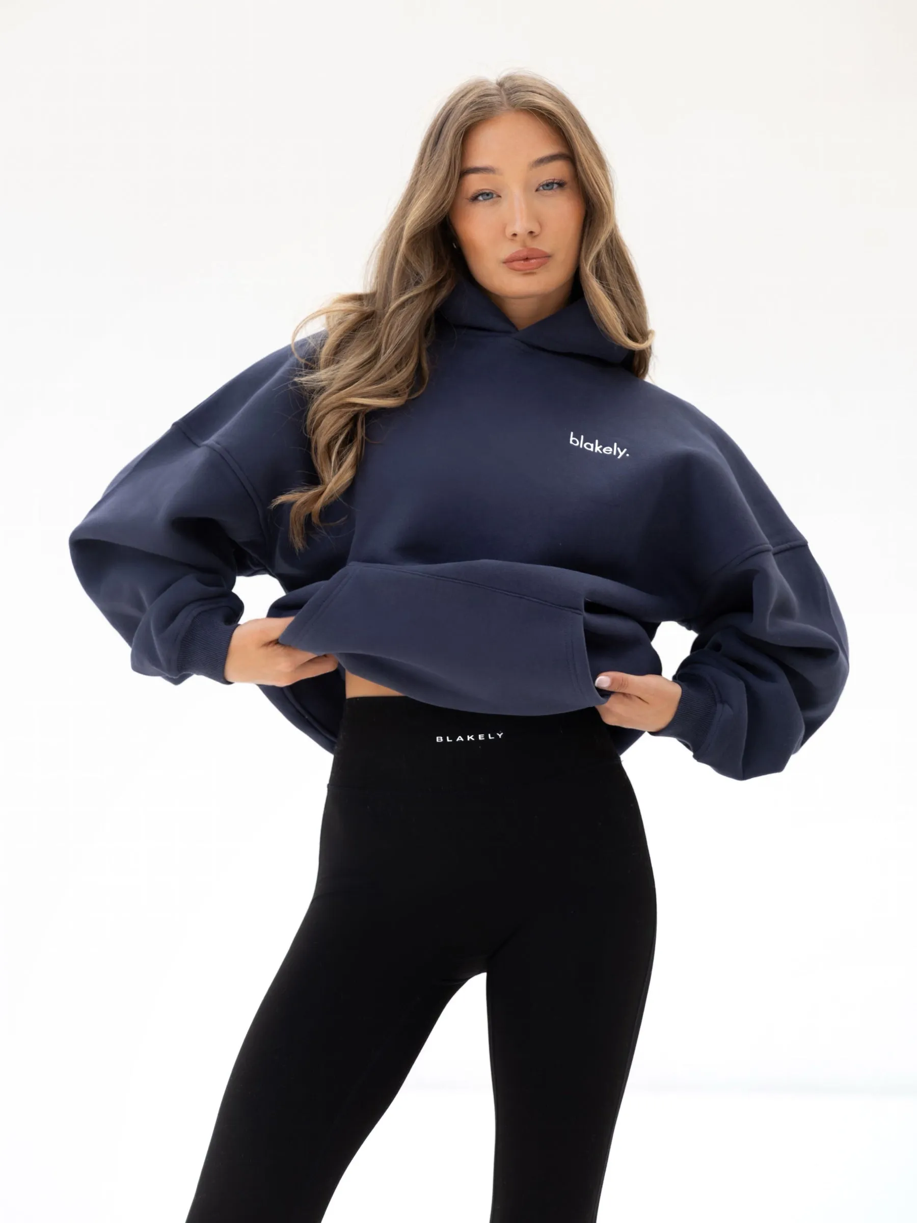 cafeteria look City Mood Wear Sami Oversized Hoodie - True Navy