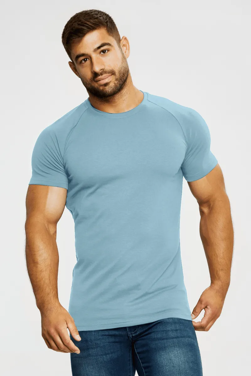 Fashion Fit Garment Dyed Athletic Fit Blue & White 5-Pack