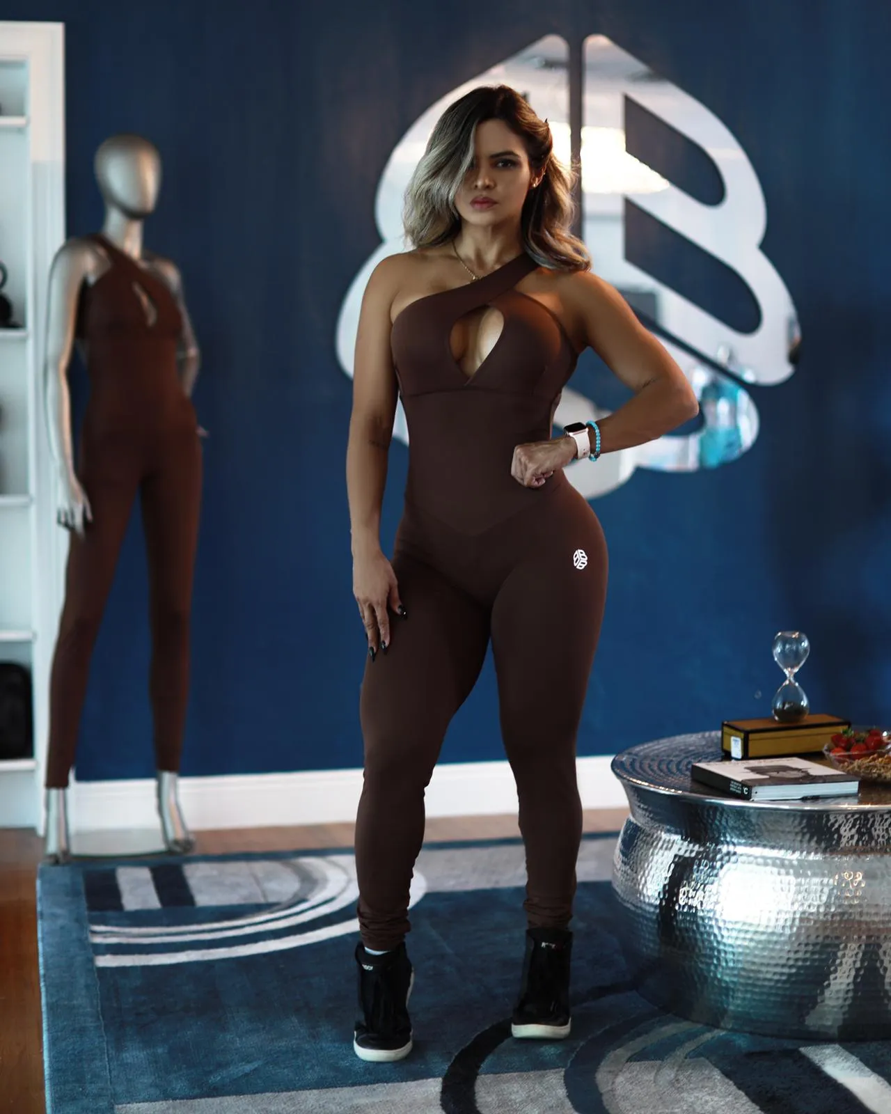 Sport Sporty Brown Body Brazil Bodysuit (Light Supplex)