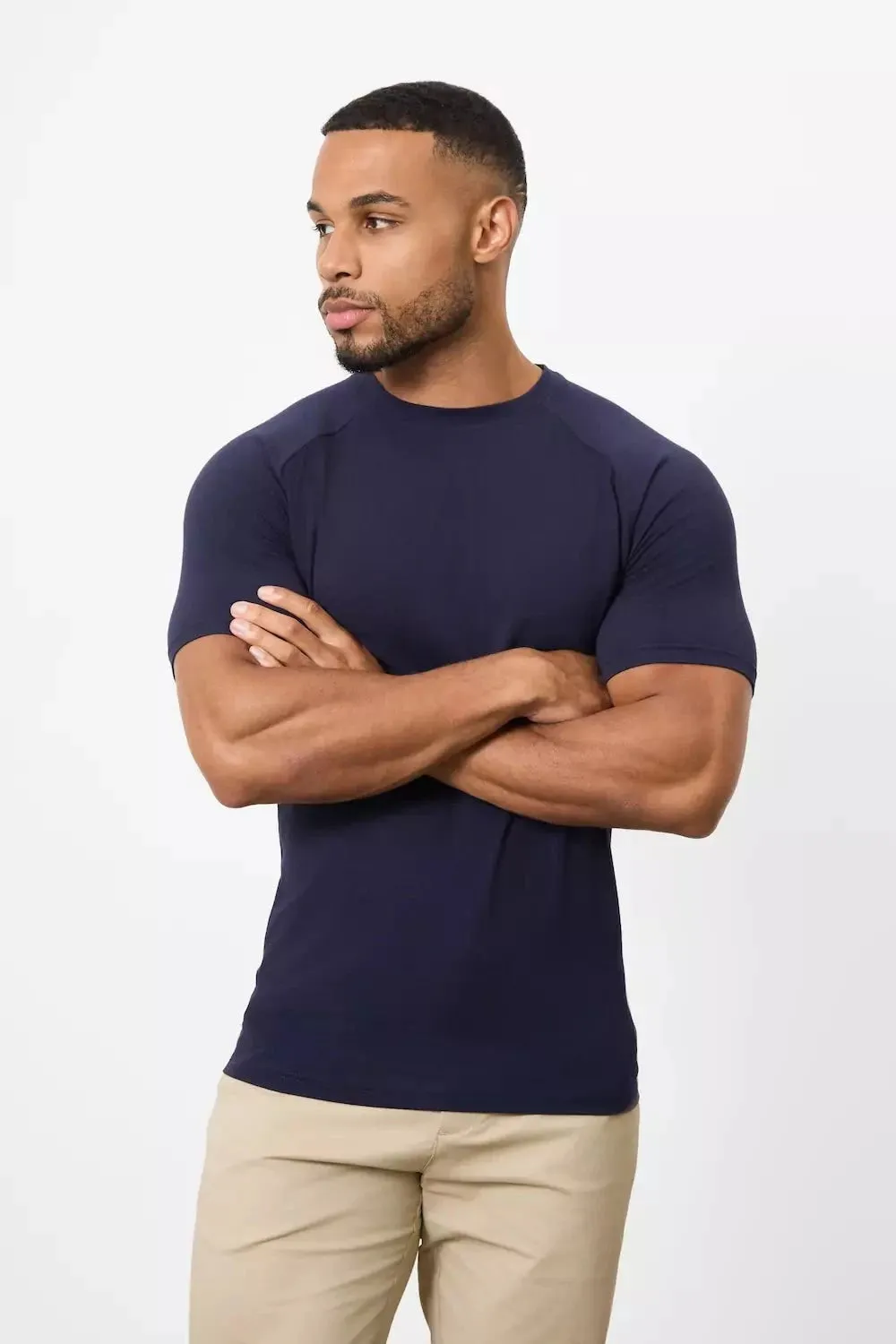 Flexible Wear Athletic Fit T-Shirt in True Navy