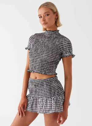 Bright Vibe Party Perfect Sweetest Pie Mini Skirt - Black