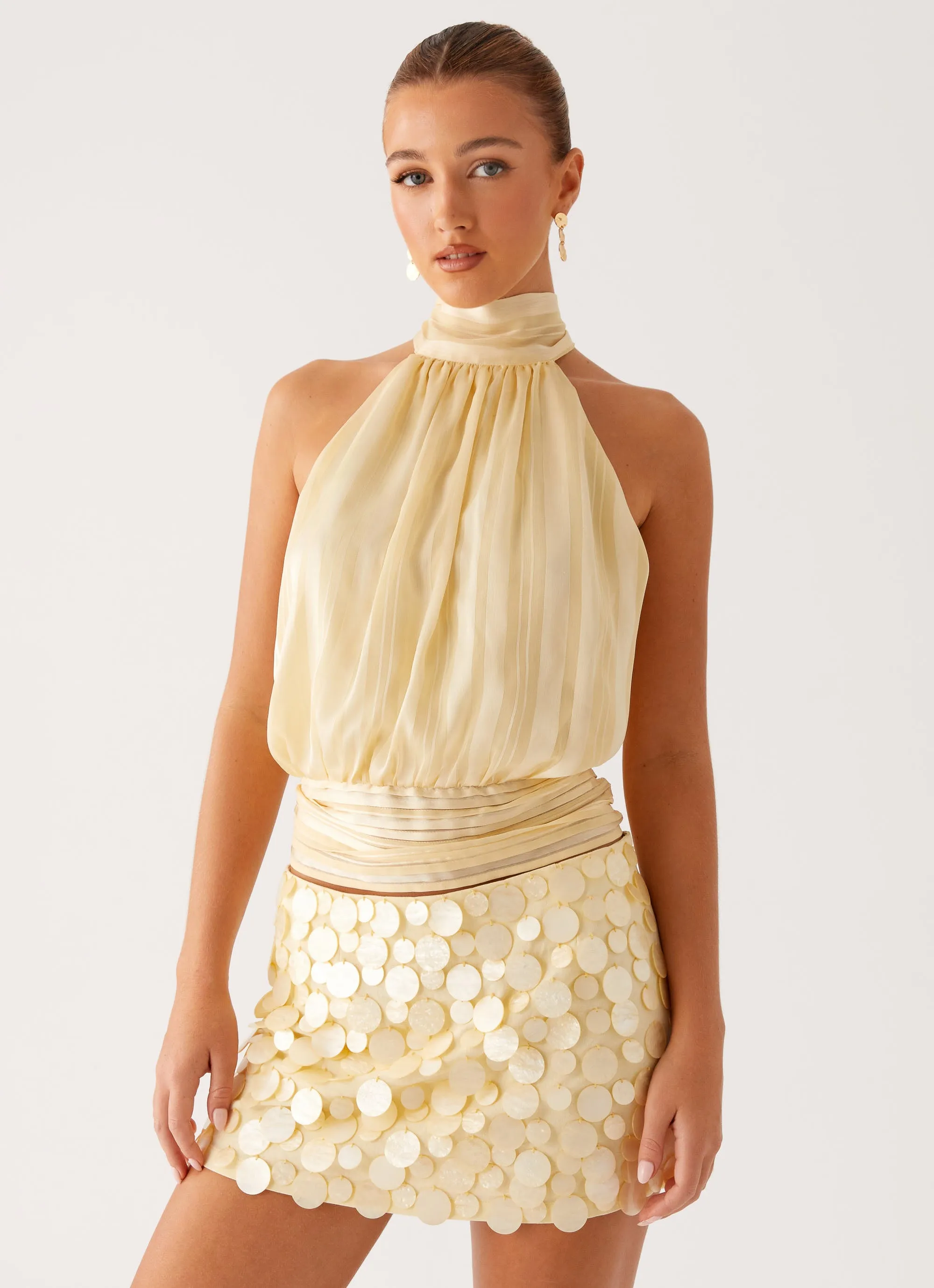 Movie Star Mini Skirt - Yellow Comfort and style