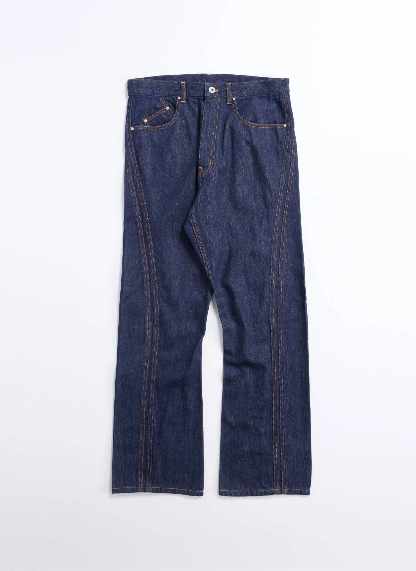 TaglessLabel Formal Tone Indigo Cotton Linen Denim Jeans