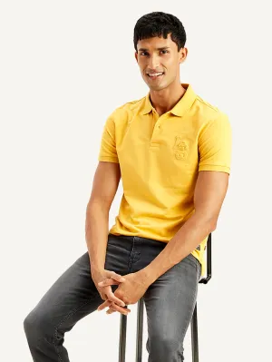 Solid Color Men's Solid Slim Fit Polo T-shirt