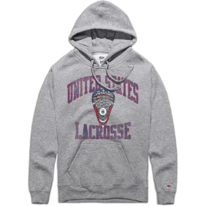 Zip Pocket Nutria like USA Lacrosse Retro Stick Hoodie