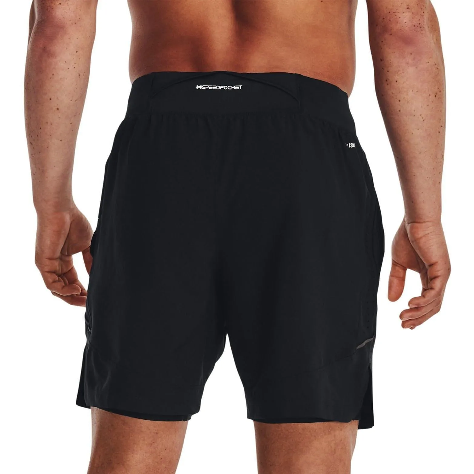 Zero Bulk Packaging holiday apparel Under Armour Launch Elite 2 In 1 Mens Running Shorts - Black
