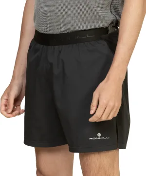 Ronhill Tech All Terrain 5 Inch Mens Running Shorts - Black Easy Movement Fit picnic wear