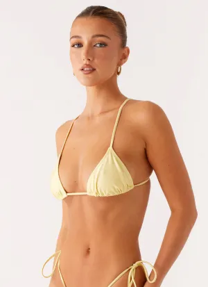 Soffa Bikini Top - Yellow Modern-Edge Waterfront Style