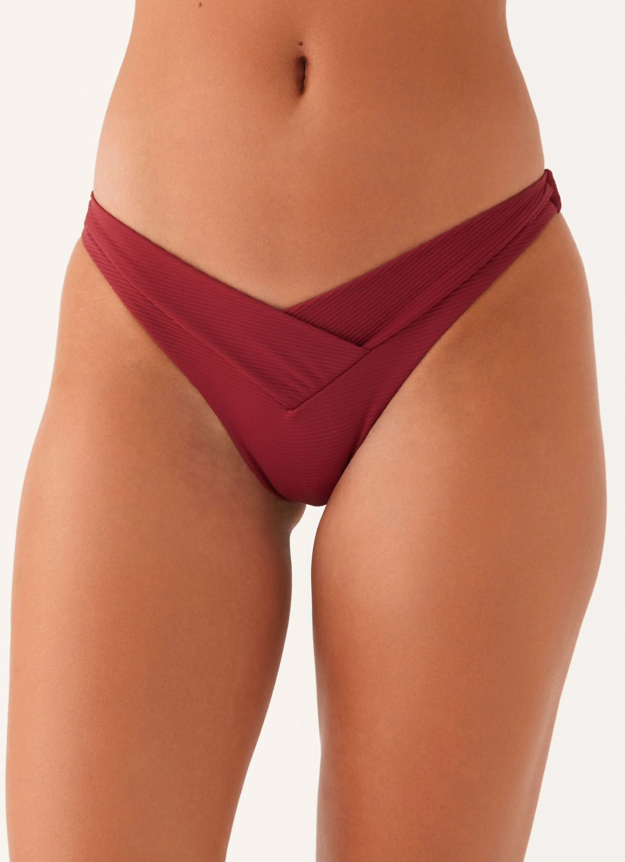 Shelf Bra Design Delta Bikini Bottoms - Mulberry