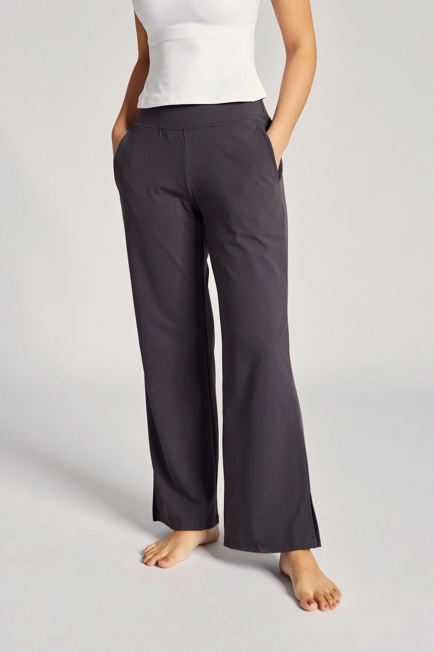 24/7 Wide Leg Pants in Moon Comfort Seeker Soft Touch Active Lifestyle Fade Resistant