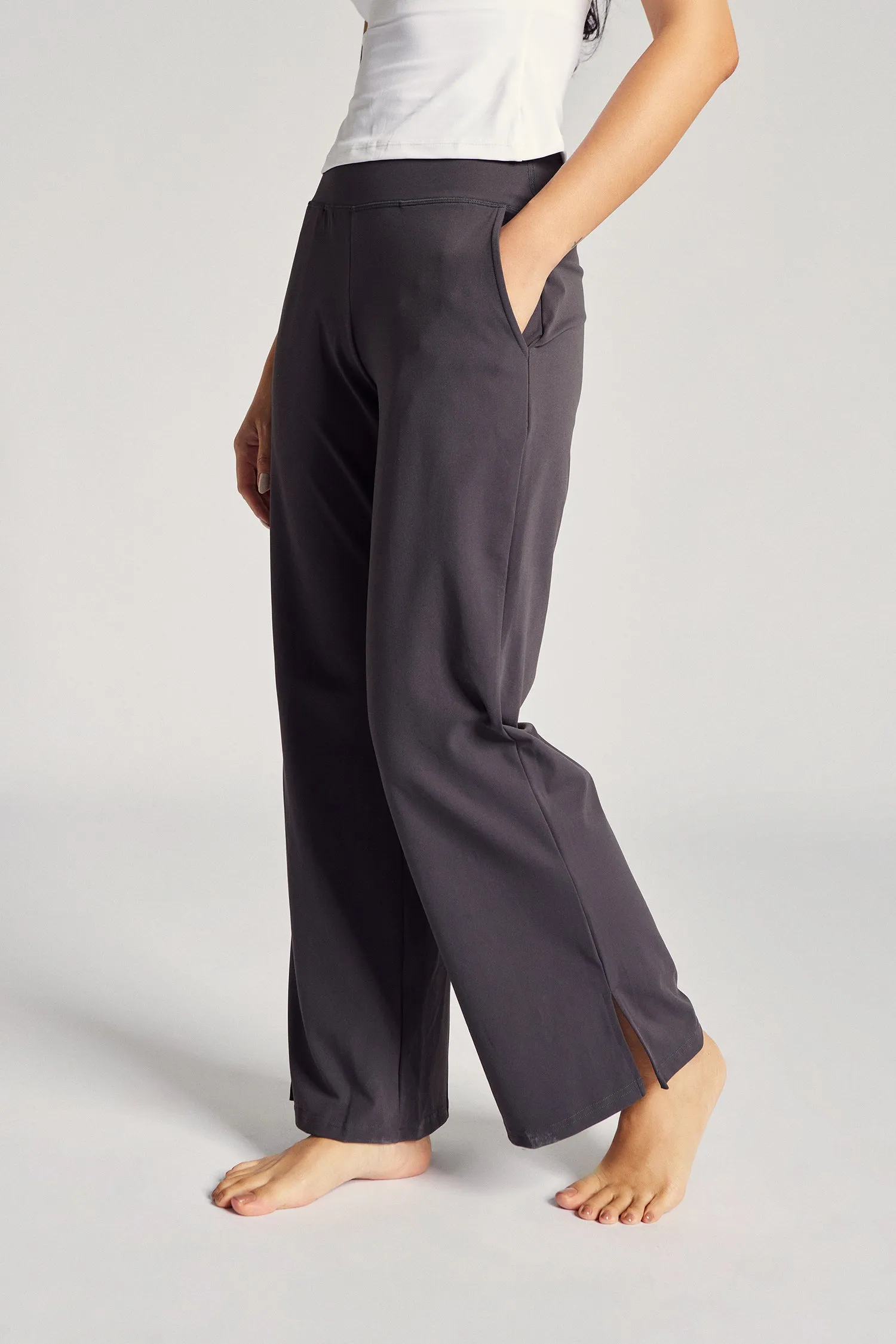 24/7 Wide Leg Pants in Moon Yoga Class Active Lifestyle Stretch Feel