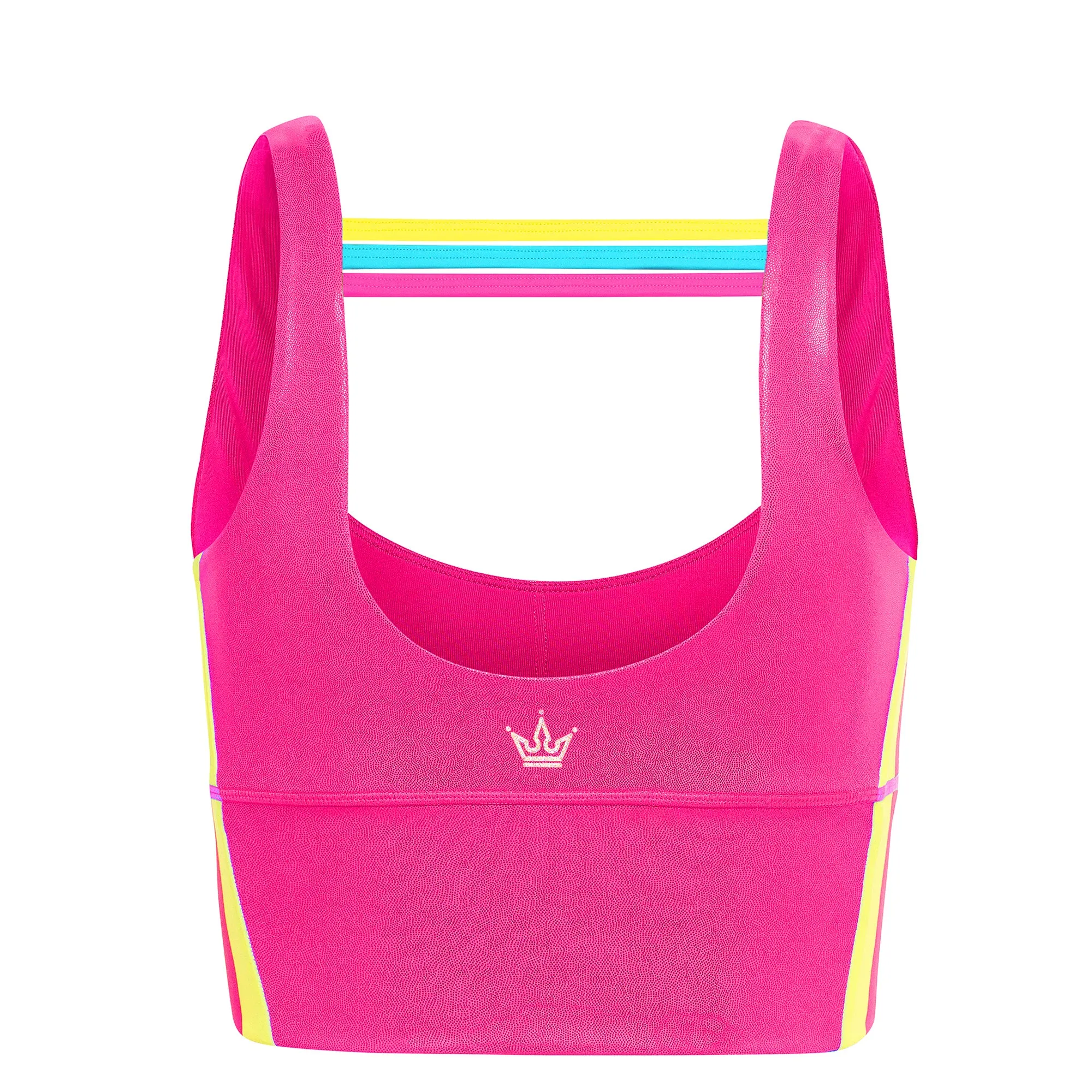 Coverstitch Barbara Girl Long Sports Bra - Pink
