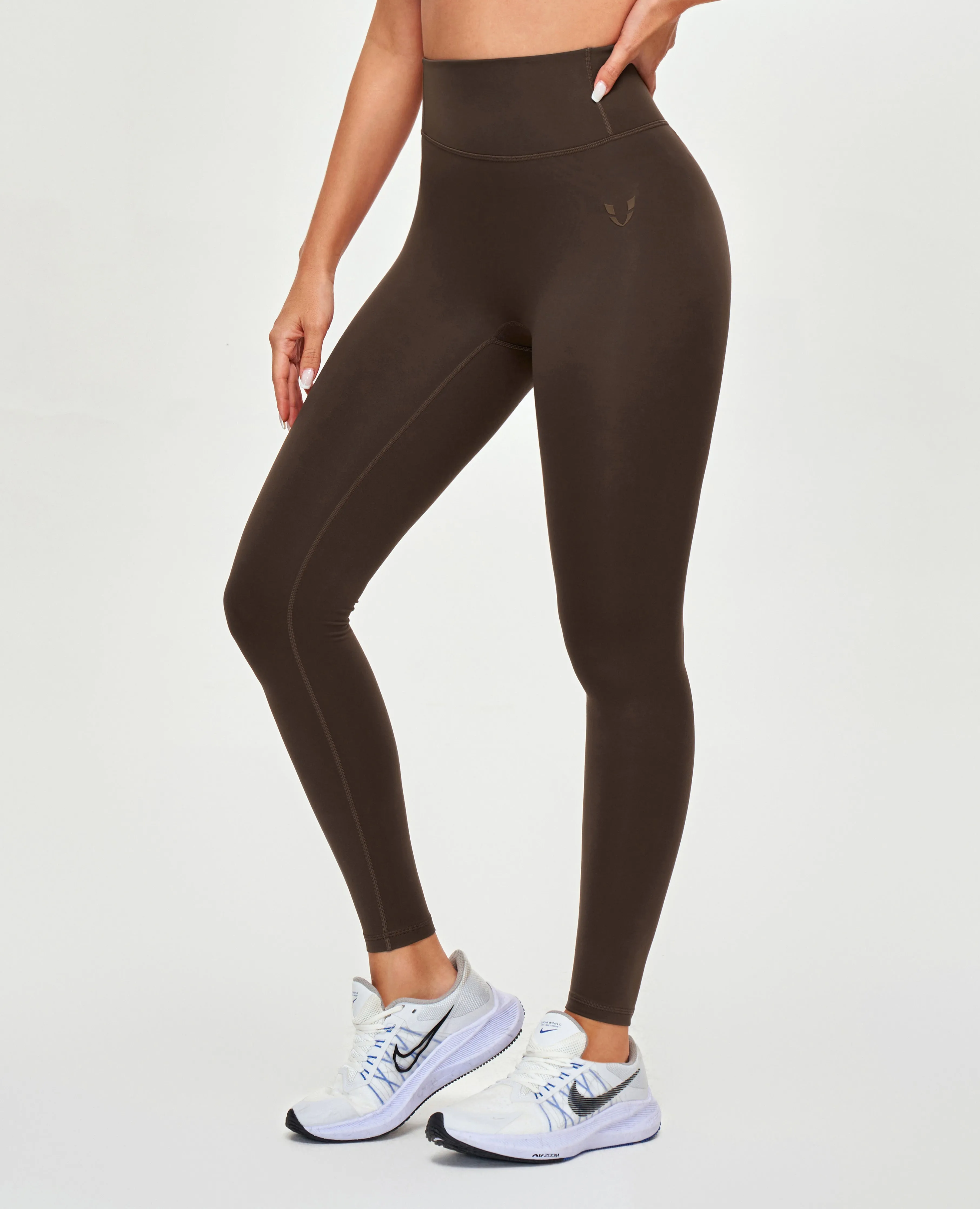 Eco Friendly For Men High Waisted Workout Leggings - Brown