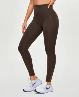 Eco Friendly For Men High Waisted Workout Leggings - Brown