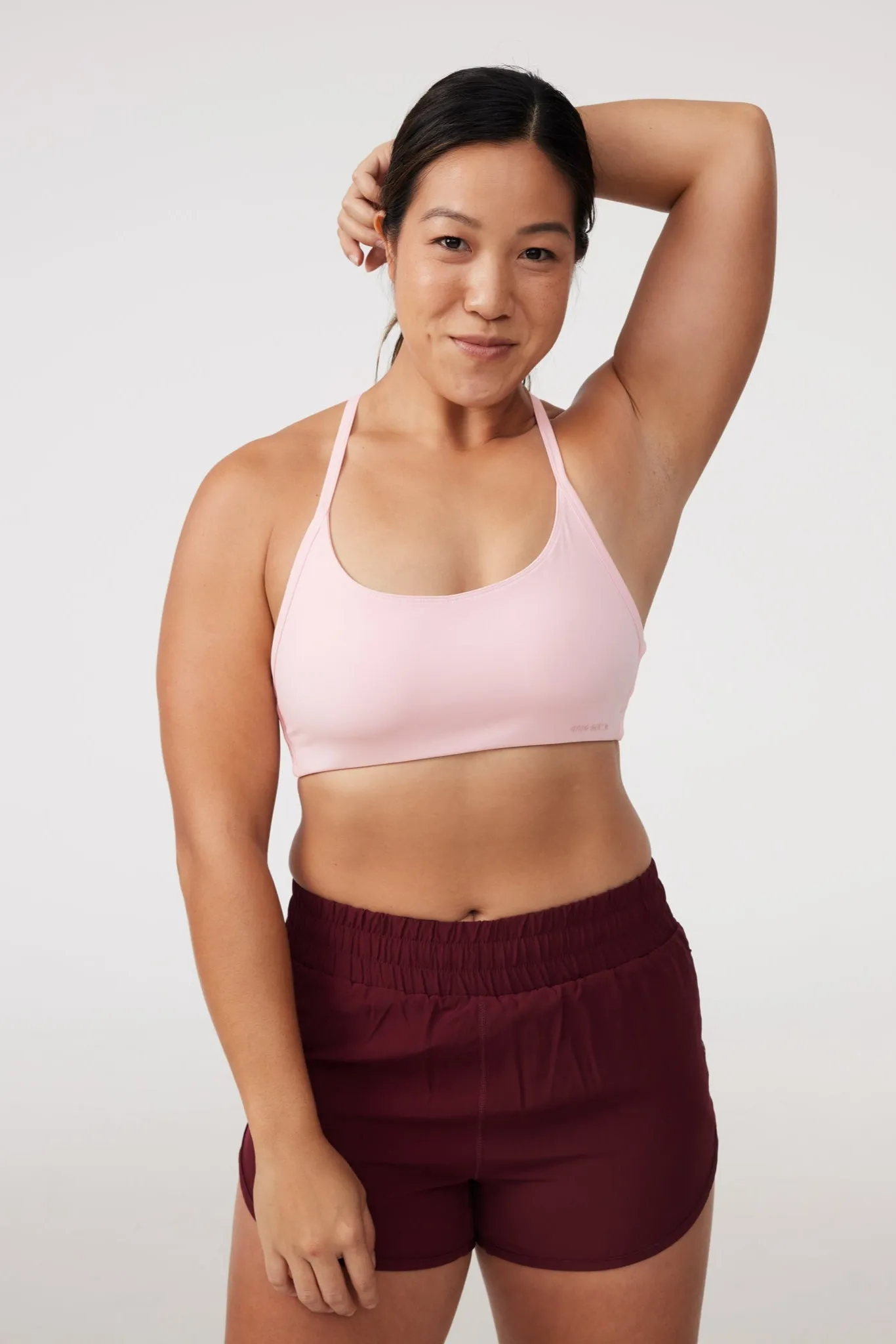 All-Day Band Secure Material Twist Bra in Sweetie