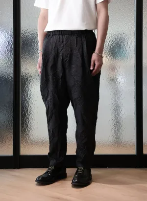 Distort Pleats Polyester Easy Pants WaterRepellent Coating Regal Glow