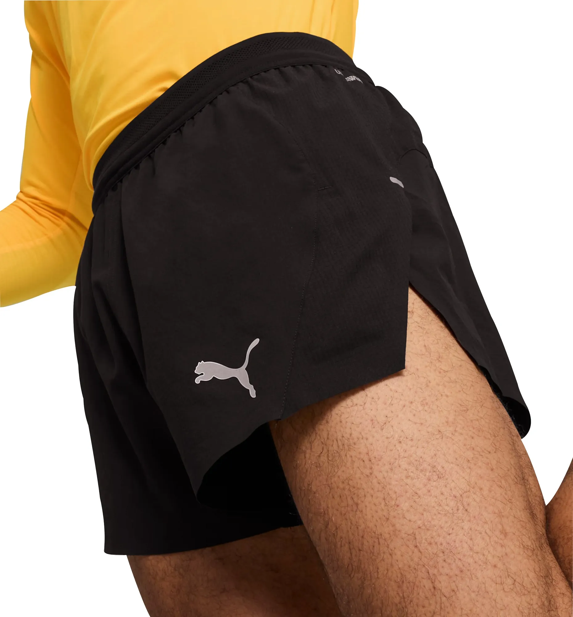 Moisture wicking Puma Run Ultraweave Velocity 3 Inch Mens Running Shorts - Black