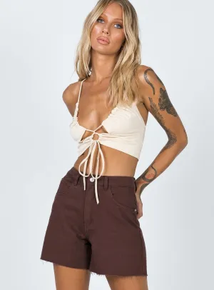 The Swalla Shorts Brown Denim FlexibleFit