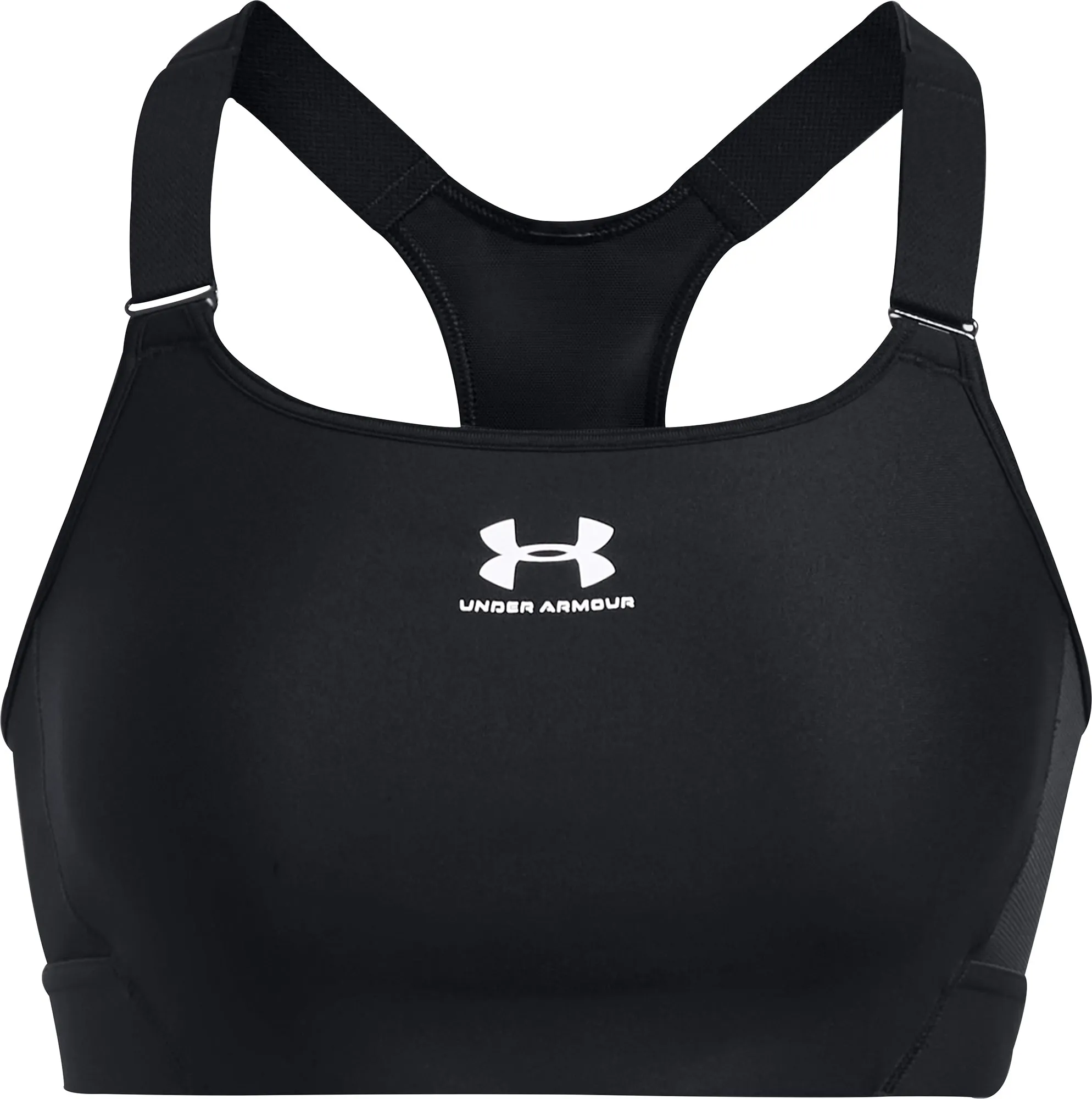 Non slip grip Under Armour HeatGear Armour High Womens Sports Bras - Black