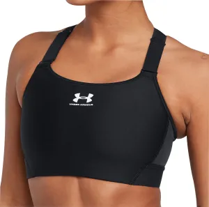 Under Armour HeatGear Armour High Womens Sports Bras - Black Mesh workout gear