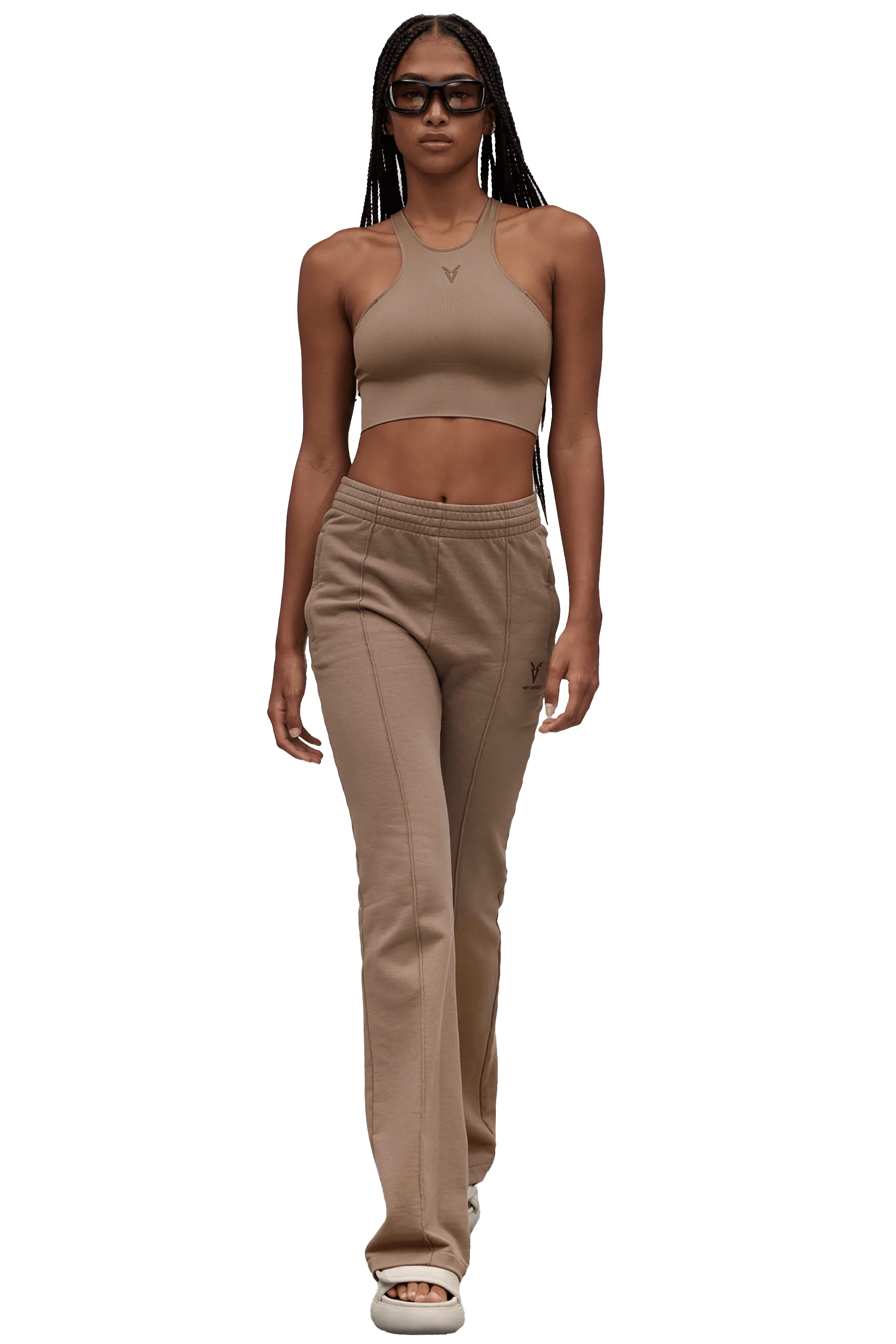 SPORTS BRA ULTRA LONG SEAMLESS  - Tan Lightweight Feel mix and match