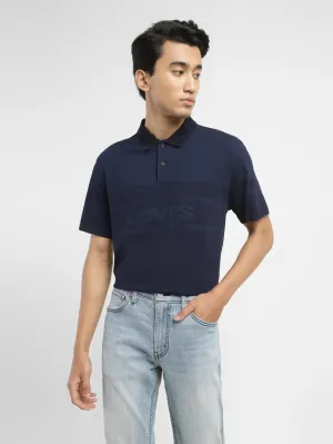 EasyCare Woven Fabric Ribbed Cuff Design Men's Brand Logo Slim Fit Polo T-shirt