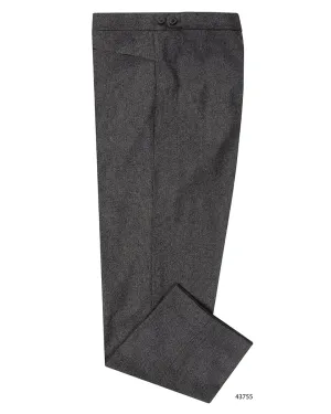 Non Iron Technology VBC Super 120's Flannel Mid Grey Mini Houndstooth checks