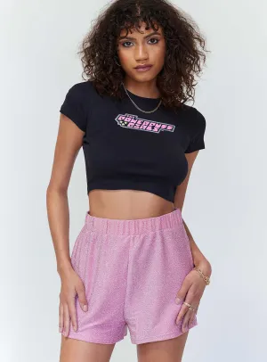 Lake Mood WaterResistant Coating Sarah Lurex Shorts Pink