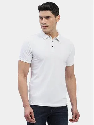Hummel Men Jaye White Golf Polo Tshirt Concert Vibe AI Style