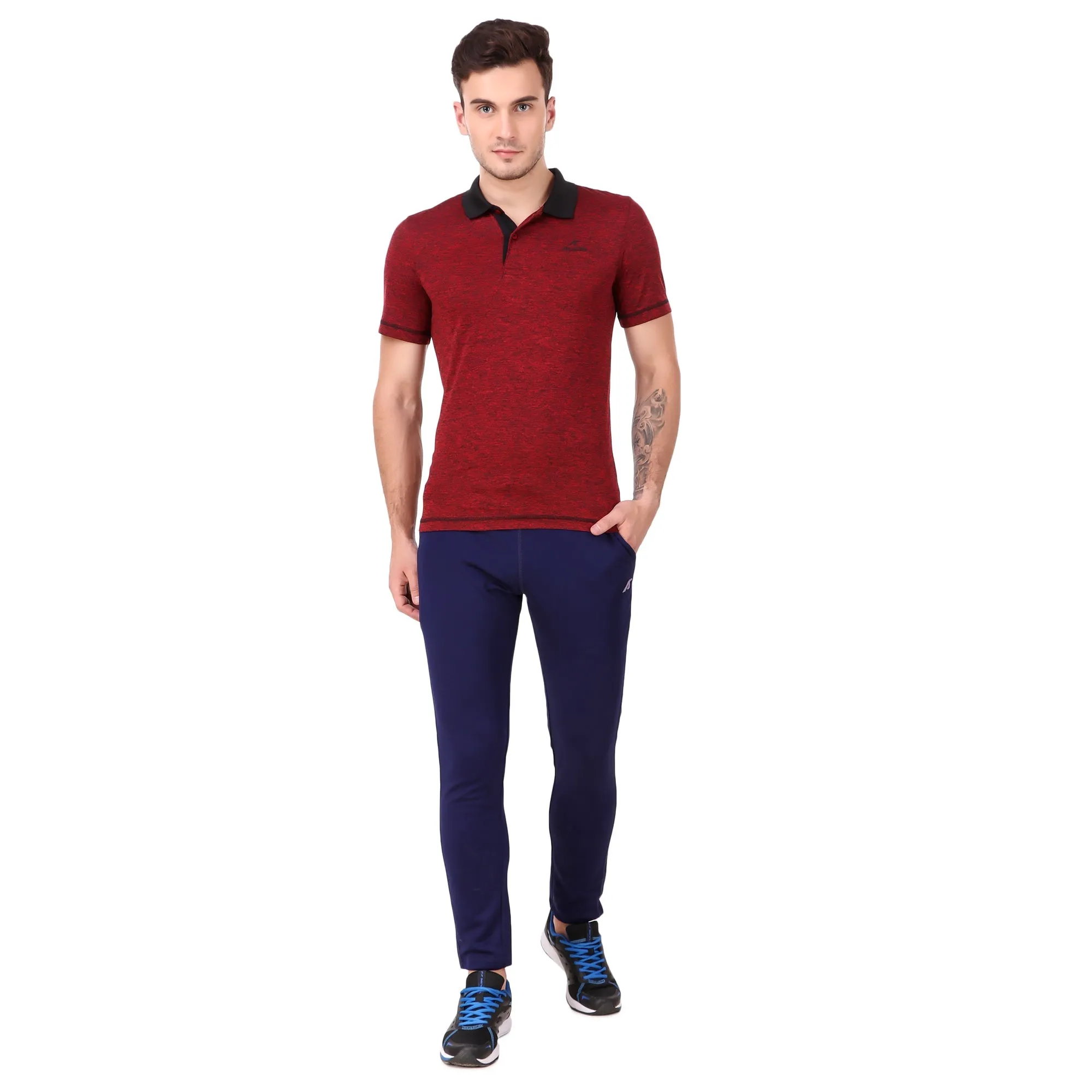 Alcis Men Solid Red Polo Holiday Outfit