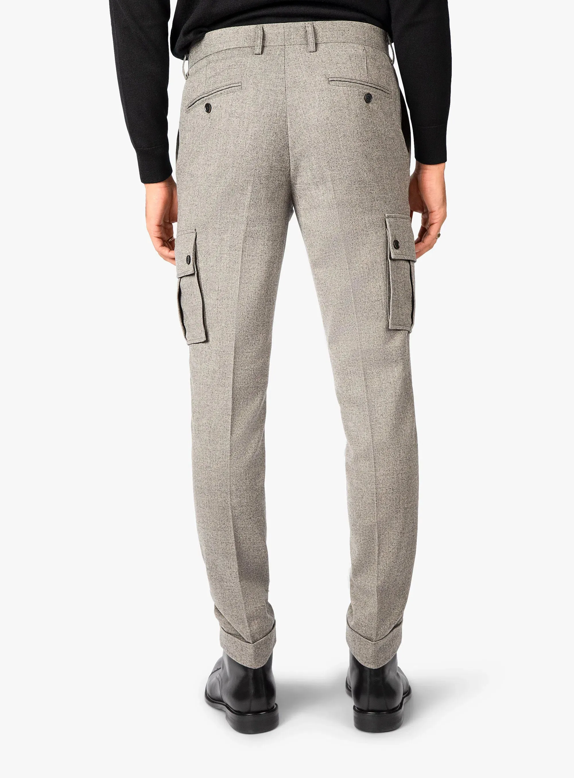 Isla Oat Flannel Cargo Trousers Daywear