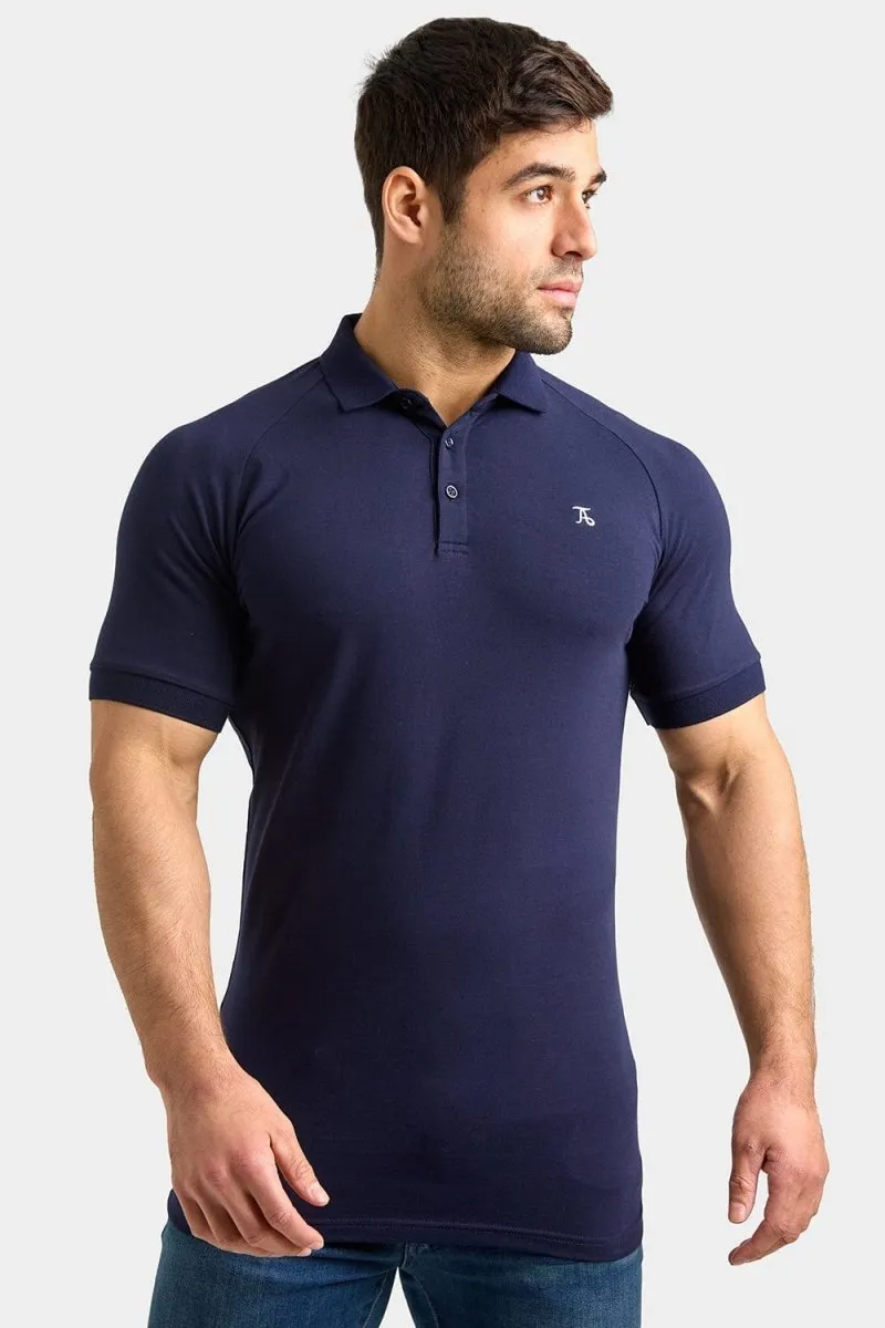 Corporate Dress Code Athletic Fit Polo Shirt in True Navy