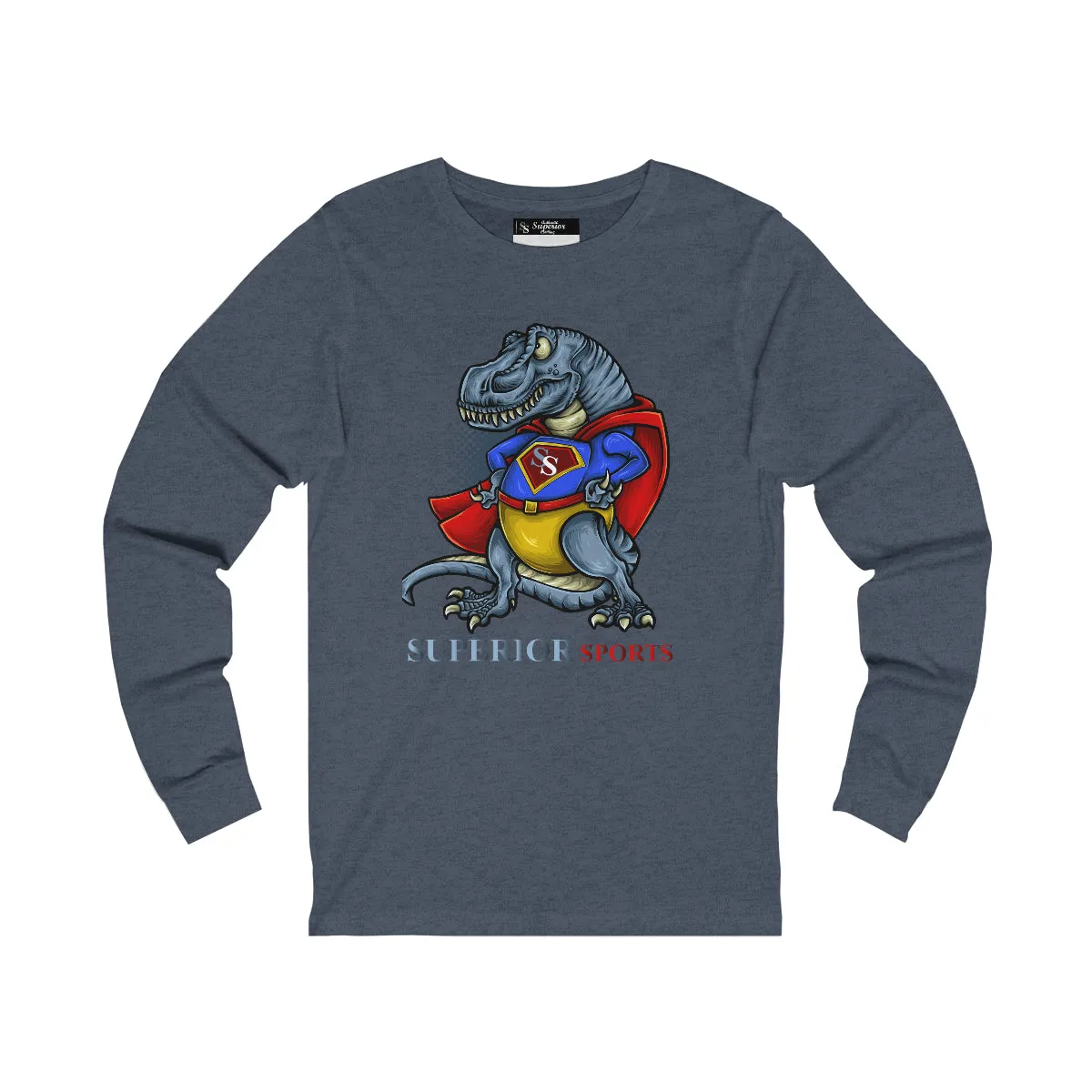 Men Long Sleeve Croc SS Tee Layered Collar
