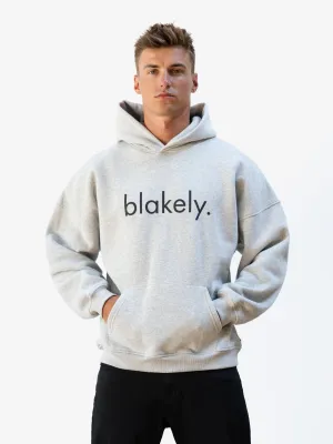 Unisex Appeal Logo Relaxed Hoodie - Marl Grey