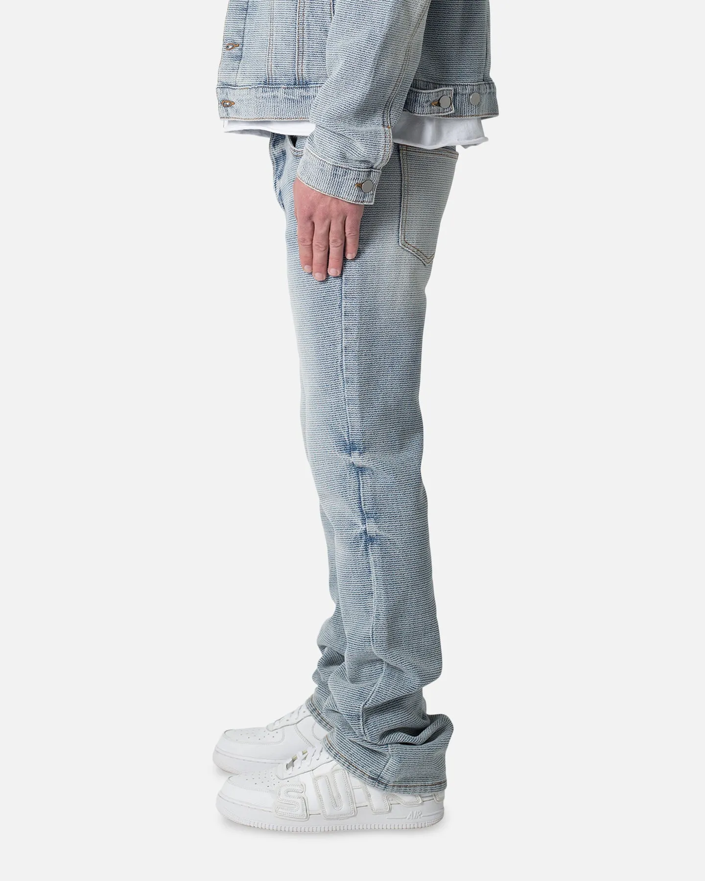 Wear It All comfortable option MNML B575 Flare Denim Jeans Blue