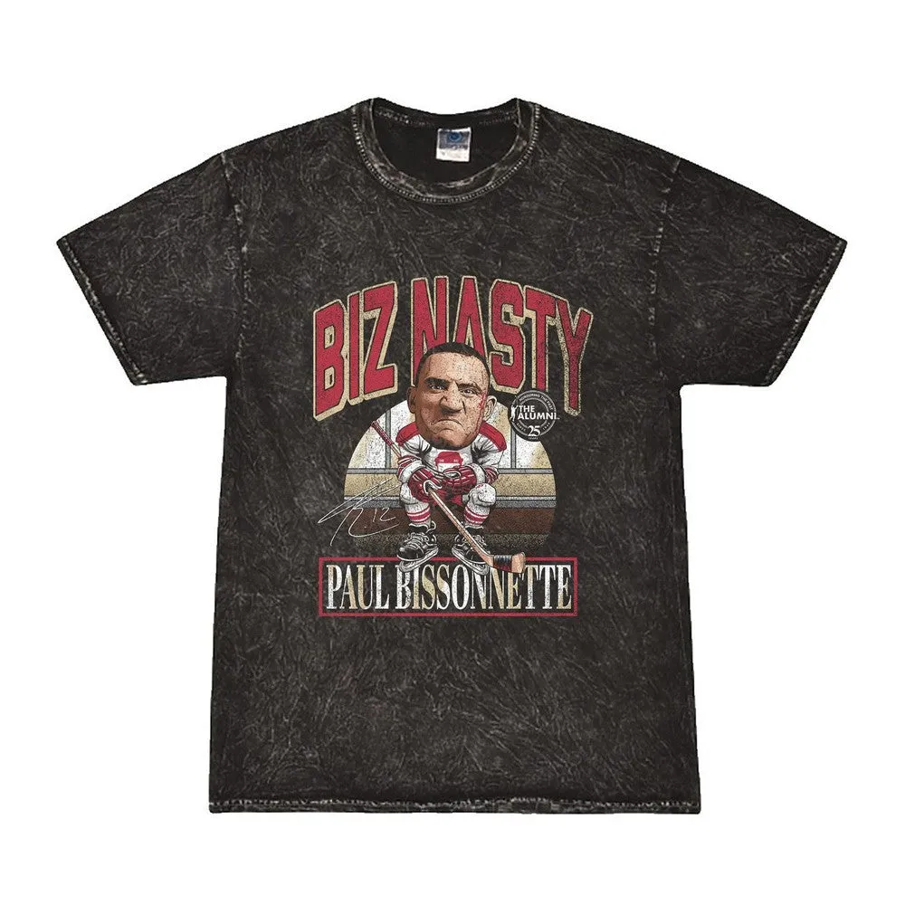 City Smart Relaxed and Comfy Spittin Chiclets x NHL Alumni Association Biz Nasty Mineral Wash Tee