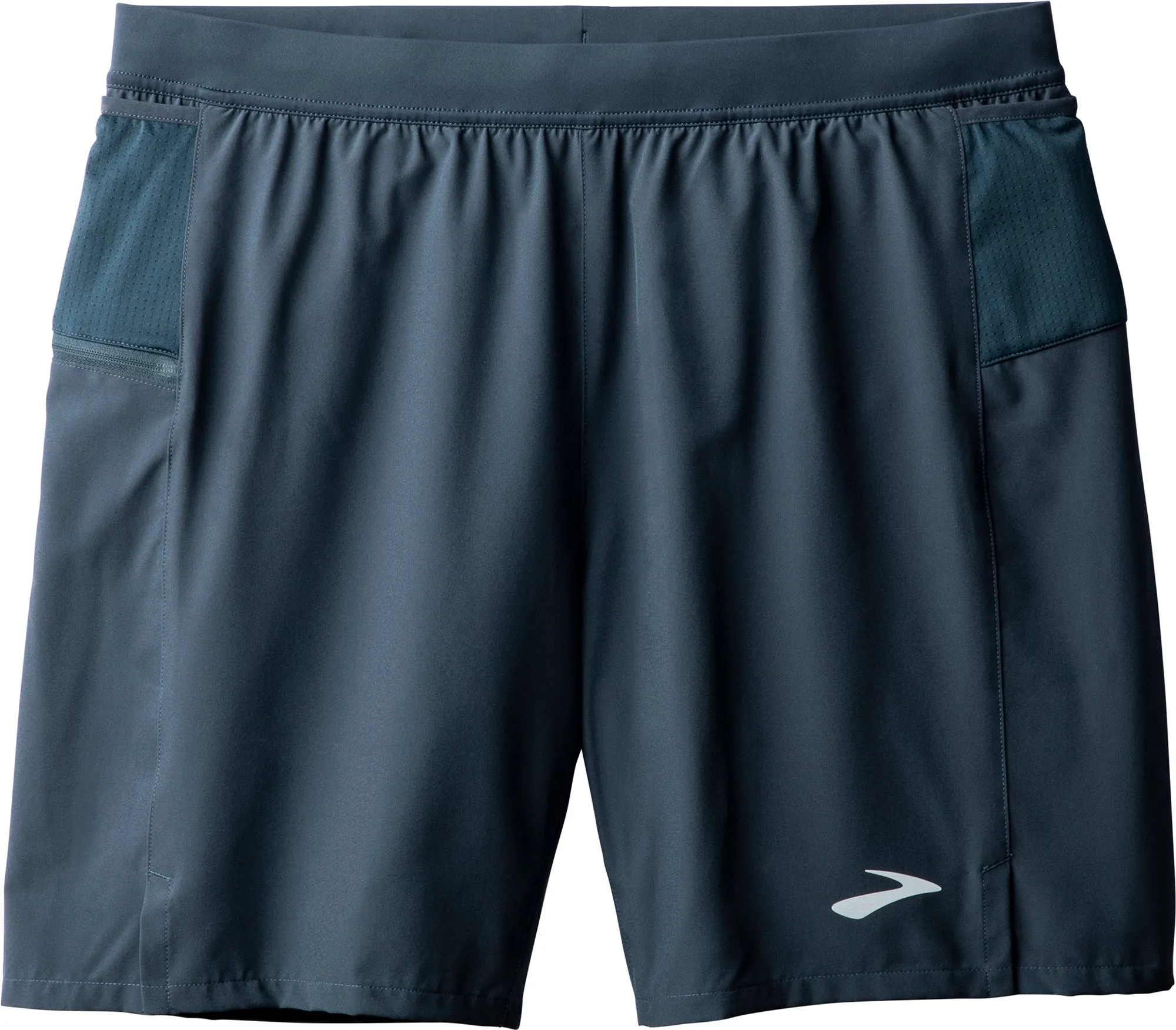 Party outfit Multi Directional Flex Zones Brooks 7 Inch Journey 2 In 1 Mens Running Shorts - Blue